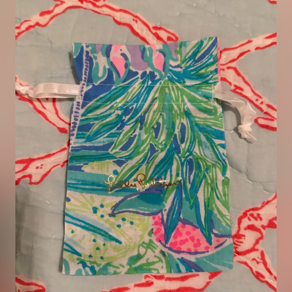 Lilly Pulitzer Sparkling Palm Trees Necklace & Bracelet Set EUC - Picture 4 of 14
